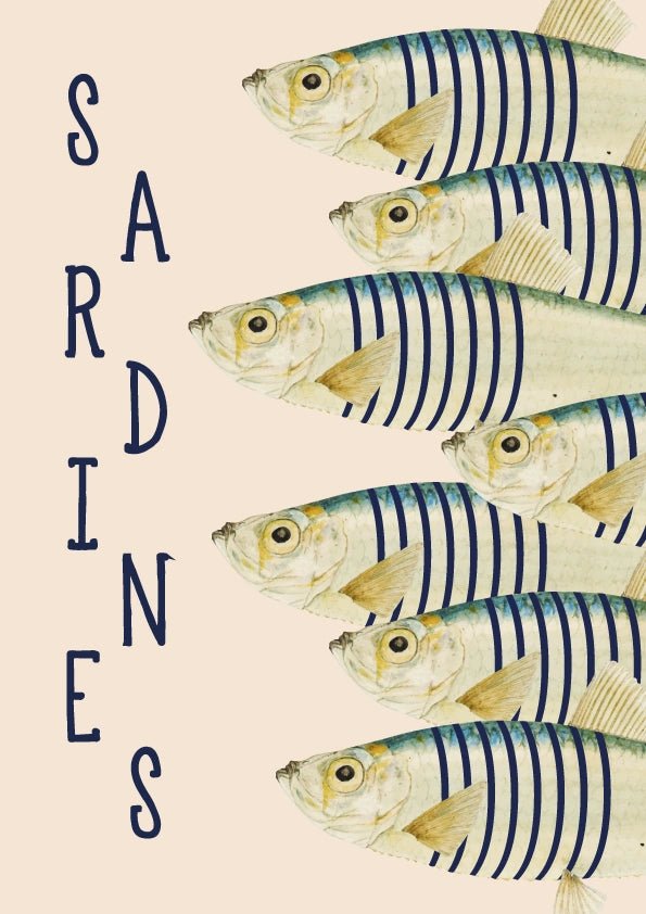 Affiche Sardines - La guinguette des Sardines