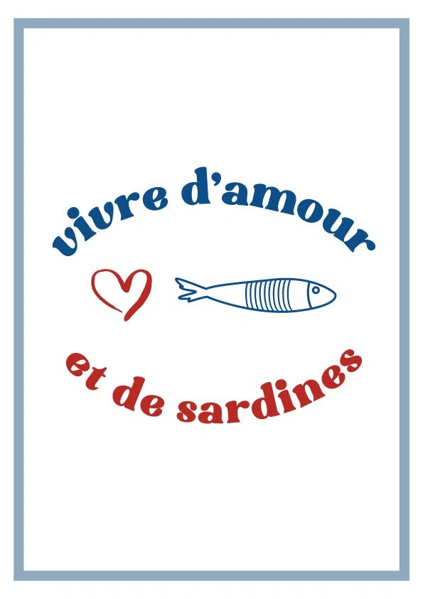 Affiche Vivre d’amour et de Sardines - La guinguette des Sardines